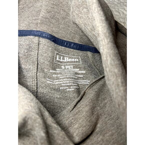 LL Bean Size Small Petite Cowl Neck Pullover Sweatshirt Heather Brown/Gray - Picture 4 of 9